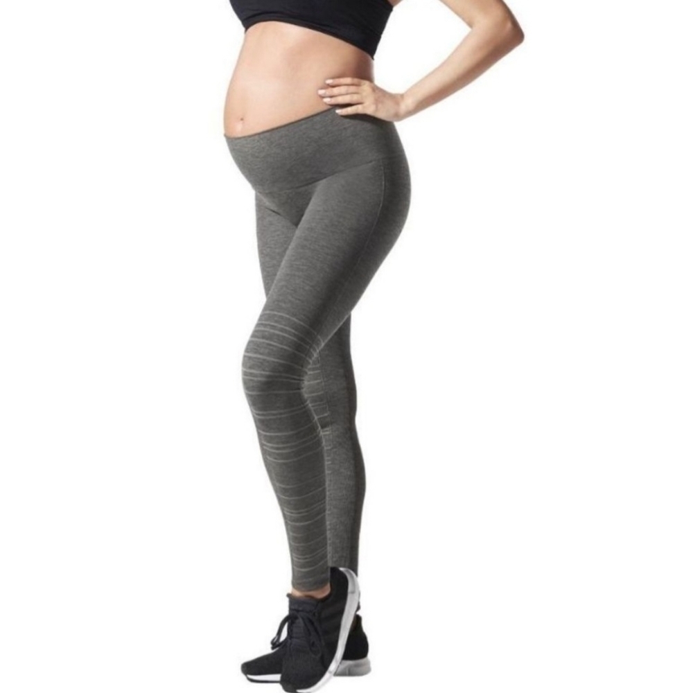 BLANQI Small Dark Grey Sport Support Hipster Cuffed Leggings